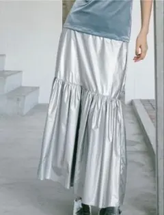 poppy SILVER GATHER RIBBON SKIRT - メルカリ
