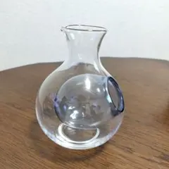 冷酒用ガラス製徳利 丸型 円形窓付き