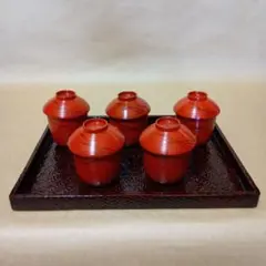 未使用】会津塗 竹峯 特選漆器 御吸椀揃 5客セット - メルカリ