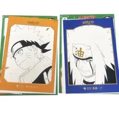 NARUTO 箔押し ポストカード うずまきナルト 自来也 中国ジャンプショップ