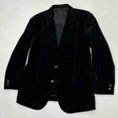 あ*な様 90s ベロア テーラードジャケット ストライプ ボーダー お兄系 モ