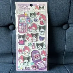【正規品】平成はっぴーフォンステッカー　マイメロ&クロミ メロクロ シール