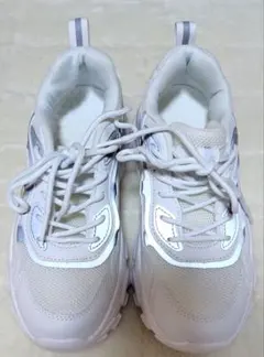 ziitop 軽量厚底スニーカー【23cm】7cmアップ