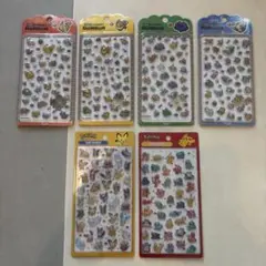 韓国公式 ポケモン ボンボン シール ドット 6種セット 正規品