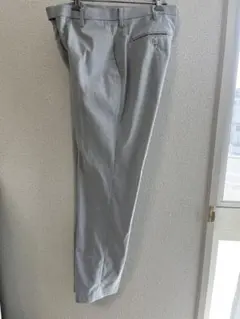 UNIQLO メンズ スラックス グレー ストライプ ウエスト76cm