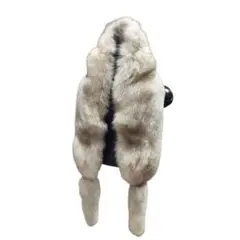 ベージュ ファーストール　ショール　成人式　きもの　saga fox おしゃれ