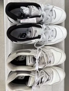 New Balance 550 ホワイト/ブラック　二足セット