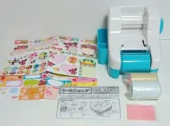 未使用【バンダイ】進研ゼミ　シールメーカー ホワイト✕ ブルー