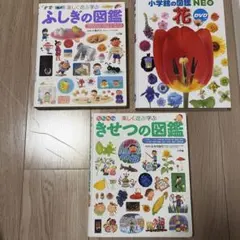 ふしぎの図鑑 きせつの図鑑　花の図鑑　小学館3冊セット