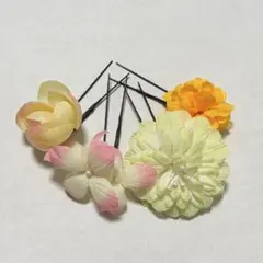 未使用 和装小物 4本セット パール付き 成人式 卒業式 結婚式