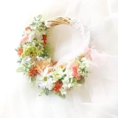 セール！プリザーブドフラワー造花リースブーケ一点ものウェディングブーケ