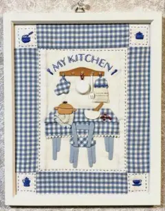 〈未使用〉ホビーラホビーレ キット 完成品　壁飾り ハンドメイド 木製フレーム付