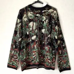 GU×beautiful people グラフィックニットプルオーバー