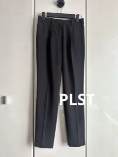 『PLST』パンツ・テーパード・ブラック ・Sサイズ ・ウエストゴム入り