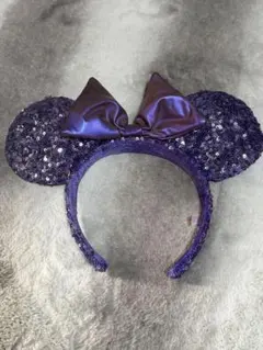 ミニーマウス風スパンコールカチューシャ