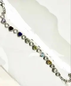サファイア 0.689ct ダイヤ 0.05ct ブレスレット - メルカリ