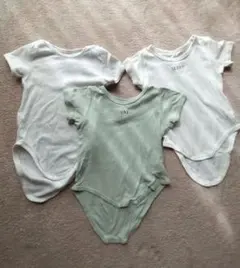 限定値下げ☆半袖ロンパース肌着3枚セット☆80㌢