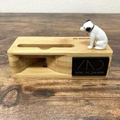 ビクターニッパースマホ 木製スタンド スピーカー Victor　犬　アメリカン