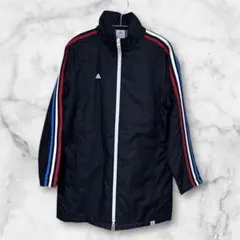 adidas アディダス　スタジアム　ハーフベンチコート　ネイビー　L