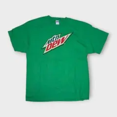 00s Mountain Dew マウンテンデューt 企業ロゴ 公式グリーンXL