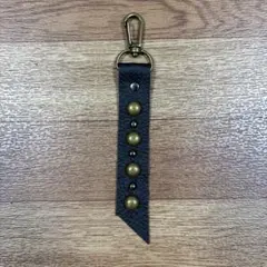 スタッズキーホルダー　ハンドメイド品　アメカジ HTC CALEE 風　本革