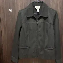 【新品未使用】ダークグレー ジッパー付きジャケット