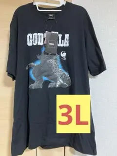 新品 ゴジラ70周年記念 ゴジラ−1.0 半袖 Tシャツ ブラック 3L