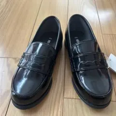 新品未使用☆コムサイズム　黒　ベーシック　ローファー19㎝