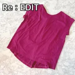 【2WAY仕様♡超美品】リエディ トップス 半袖 Tシャツ パープル 紫 Mのサムネイル