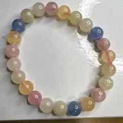 天然石MIXベリルブレスレット モルガナイト