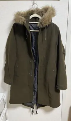 nano base オリーブ モッズロングコート　アウター　コート