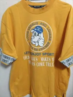 LOUIS VERSUS イエロー Tシャツ Lサイズ