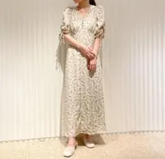 SNIDEL バリエーションマーメイドプリントワンピース