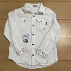 【定価12,000円】ミキハウス　ダブルビー　刺繍シャツ　110㎝