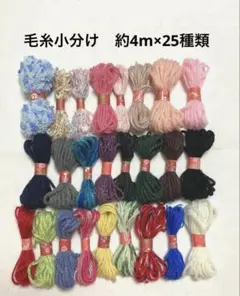 毛糸小分け　約4m×25種類　ダーニング　あみぐるみ