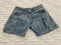デニムショートパンツ　ライトブルー　160