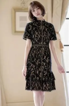 未使用　エミリアウィズ　チュールレース　シアーワンピース　ブラック　ベージュ　M 2026年最新】エミリアウィズの人気アイテム - メルカリ