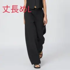 UNIQLO ユニクロ スウェットストレートパンツ 丈長め L ブラック