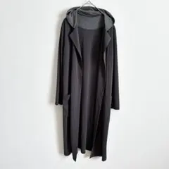 アパイザー　ロングカーディガン　ストレッチ　レーヨン　フード付き