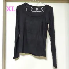 ❣️着痩せ❣️U ネック ブラックインナー XL サイズ