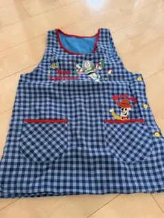 トイストーリー エプロン ウッディ バズ ギンガムチェック保育士のサムネイル