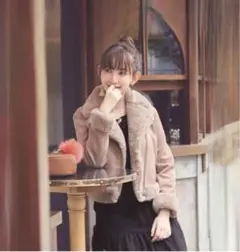 Rirandture リランドチュールフェイクファーライダースジャケット