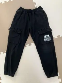 XLARGE KIDS スウェットカーゴパンツ ブラック 130cm