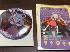 月見ヤチヨ　超かぐや姫！　缶バッジ　再生画面風カード