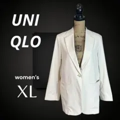 美品✨【ユニクロ】UVカットリラックスジャケット　リネン混　ドライ機能　防シワ