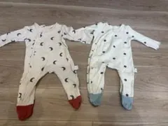値下げ中☆ベビー ロンパース 2点セット 73 韓国子供服 足つき