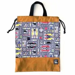 N25-体操着袋　車×グレー　男の子　入園入学グッズセット