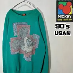 90s Disney ディズニー スウェット Mickey ミッキー USA