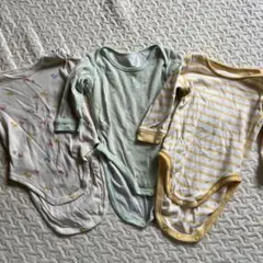 ベビー肌着3点セット長袖と半袖