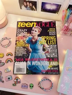 【希少】Teen Vogue アリスインワンダーランド ミア・ワシコウスカ 表